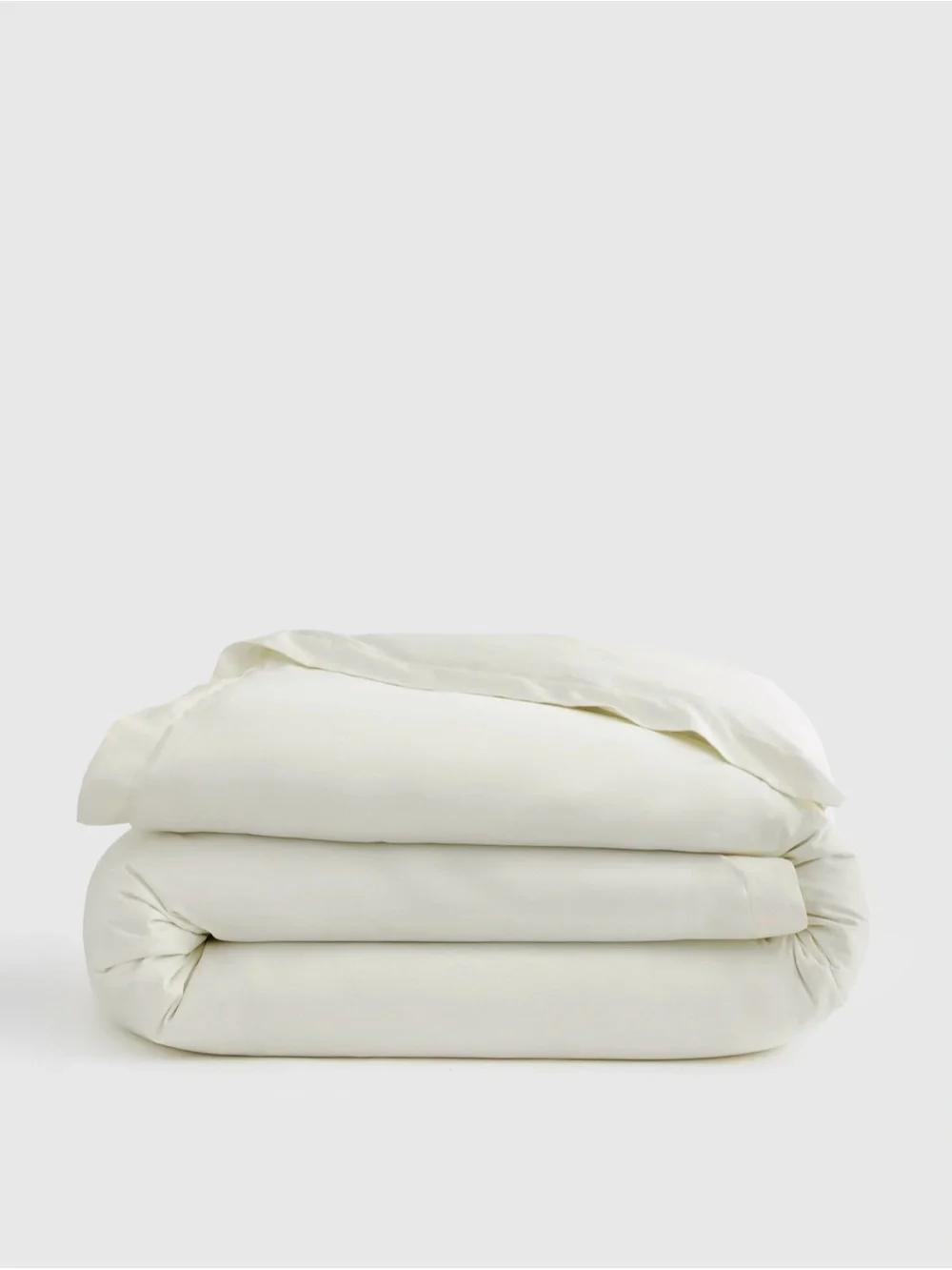 Quince Signature Giza Cotton Sateen Duvet Cover in Ivory King/Cal King 🤍